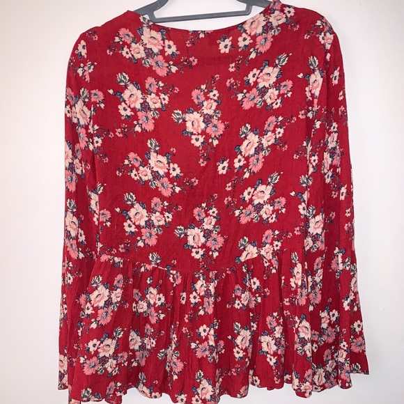 American Eagle Outfitters | size XL | Red Blouse - Picture 2 of 2